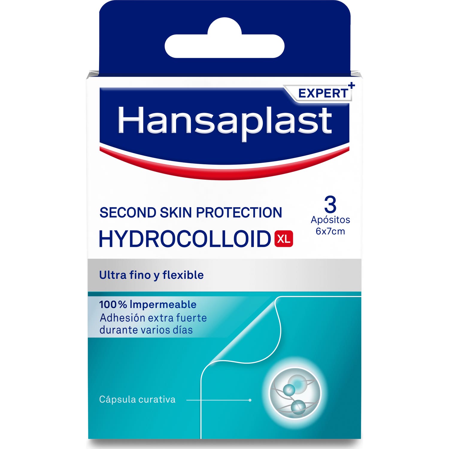 Hansaplast Second Skin Protection XL 3 apósitos