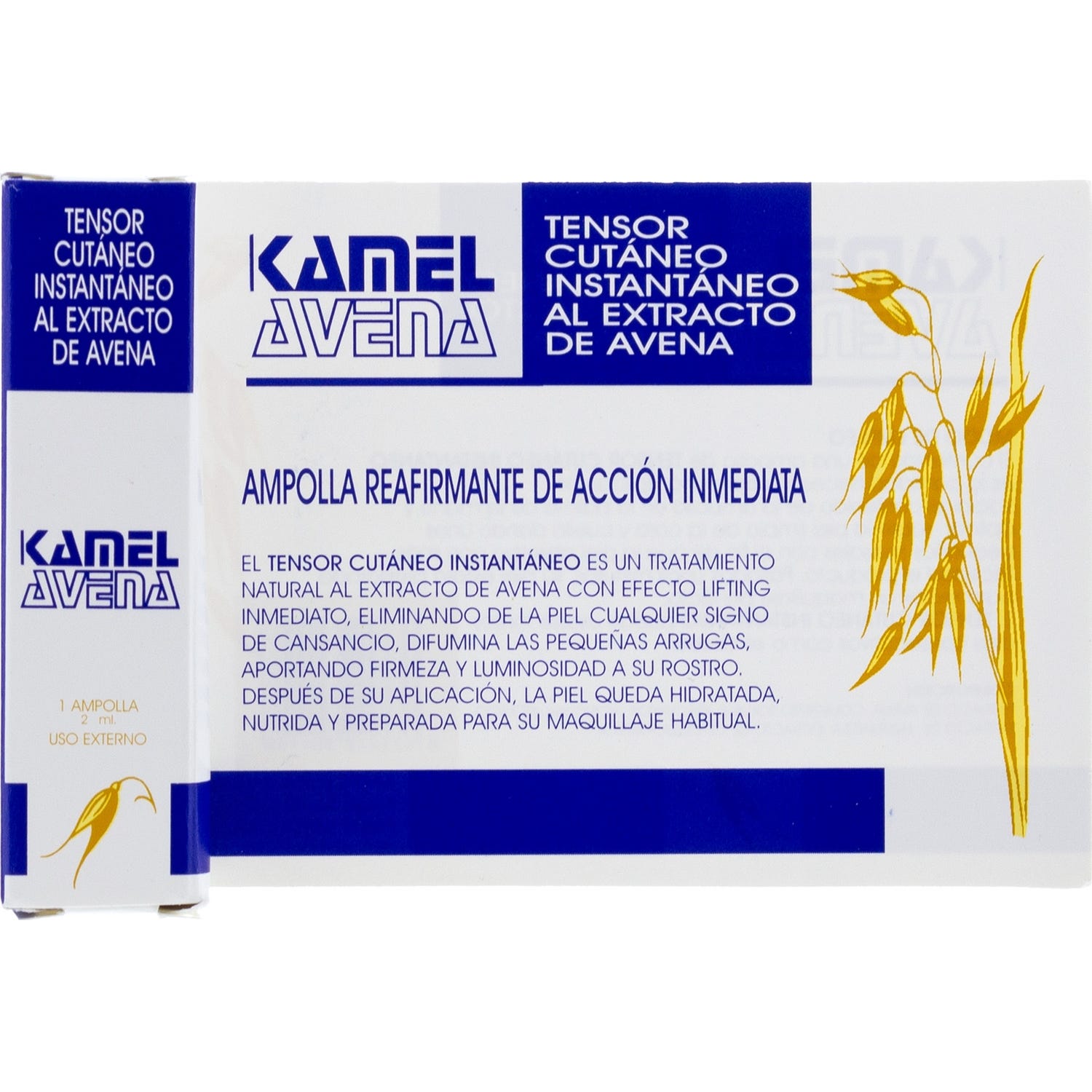 Kamel Ampolla Tensor Cutáneo Instant. Extracto de Avena 1x2ml