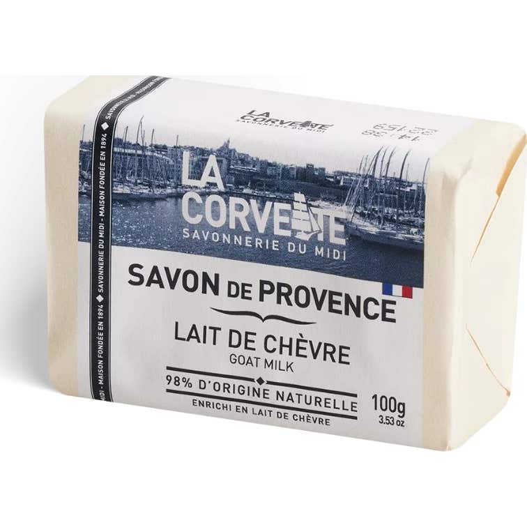 La Corvette pastilla de jabón de Provenza leche de cabra 1uds