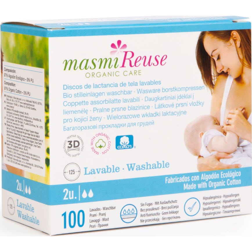 Masmi Reuse Discos Lactancia Reutilizable 2uds