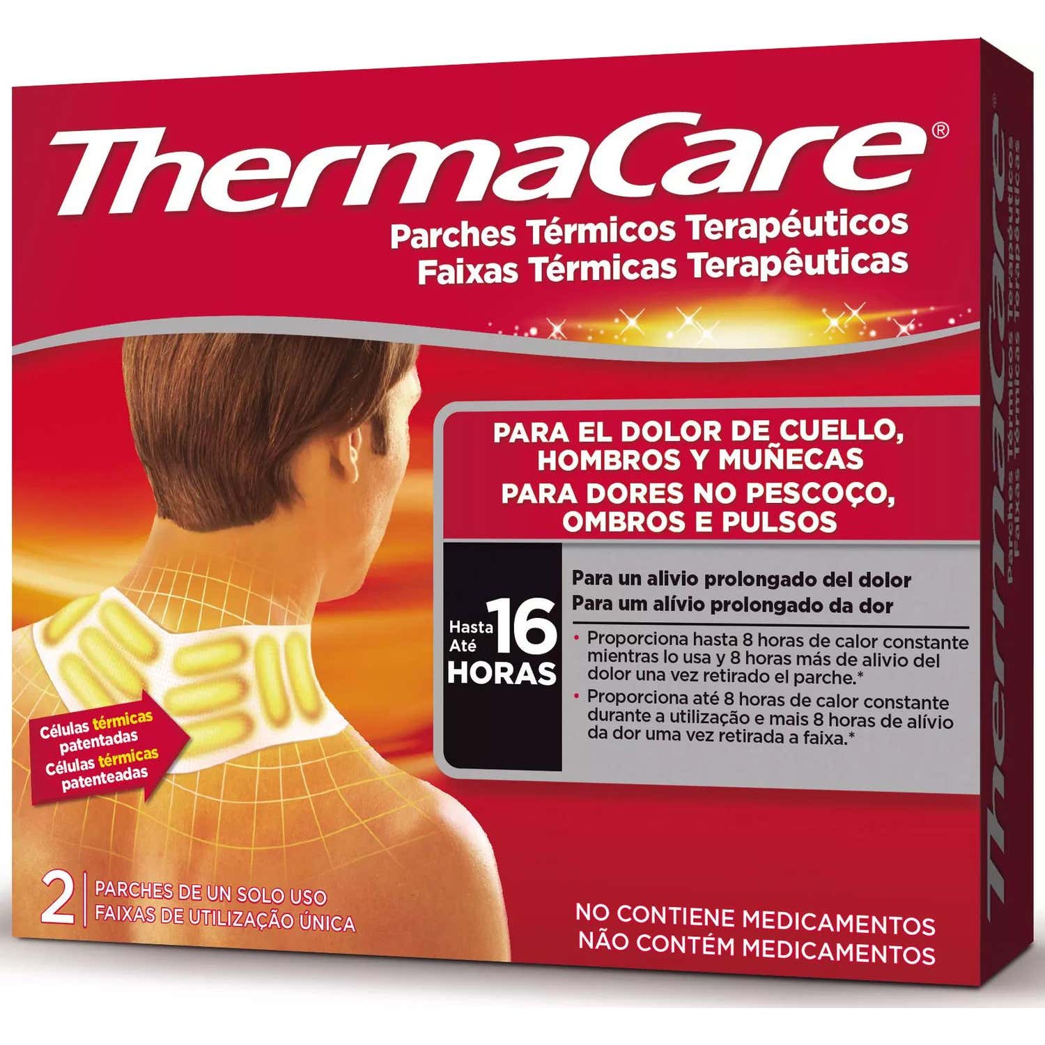 Thermacare Parche de Calor para Nuca, Hombros o Muñecas 2uds
