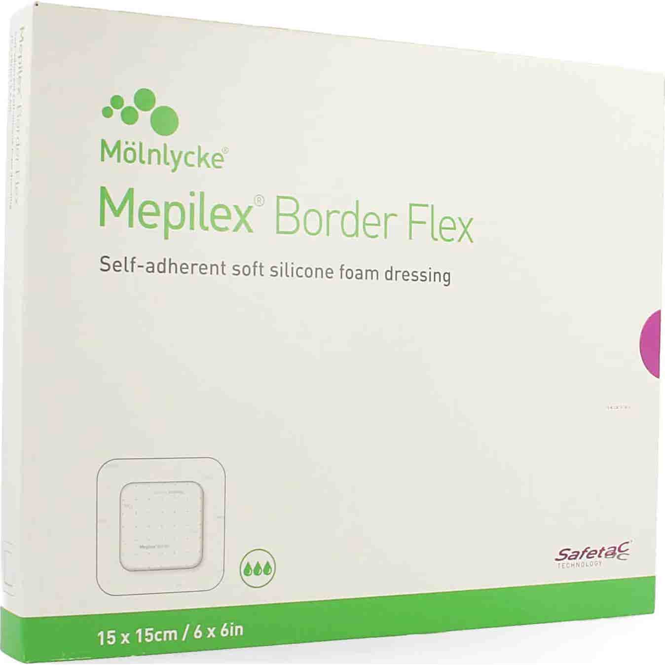 Mepilex Border Flex Apósito 15x15cm 5uds