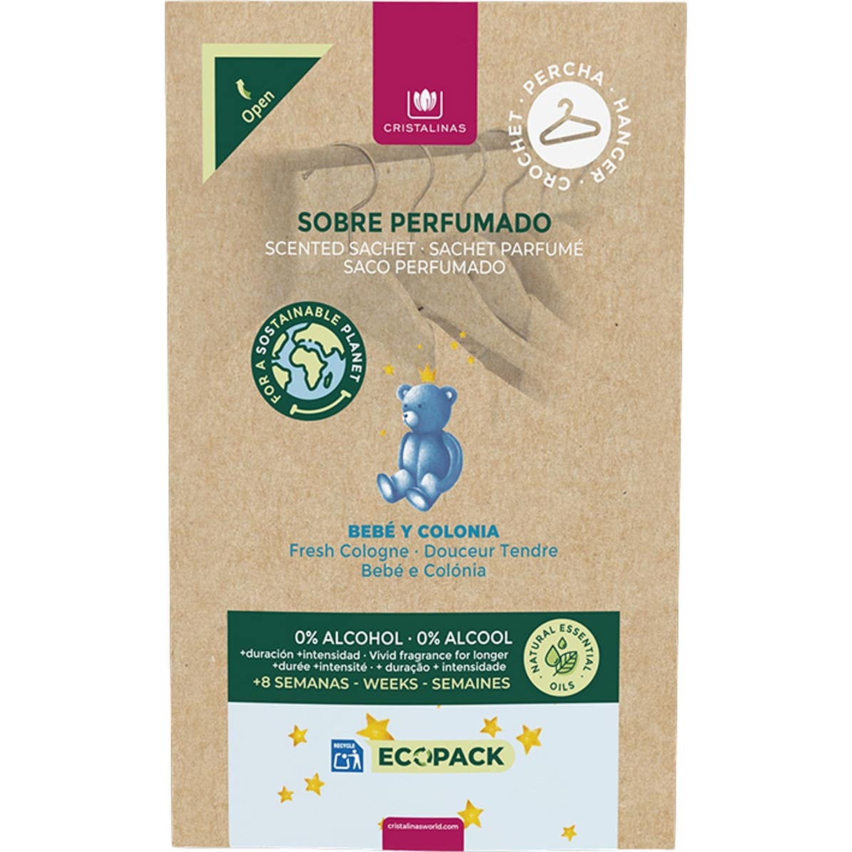 Cristalinas Armario Ambientador Ecopack Bebé y Colonia 1ud