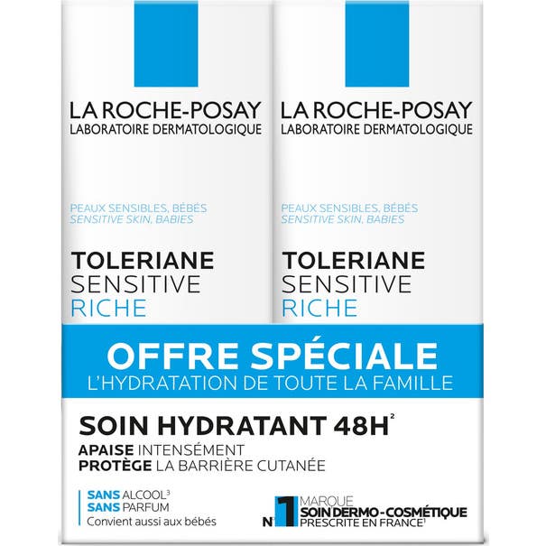 La Roche Posay Tolériane Sensitive Riche Crema Calmante 2x40 ml