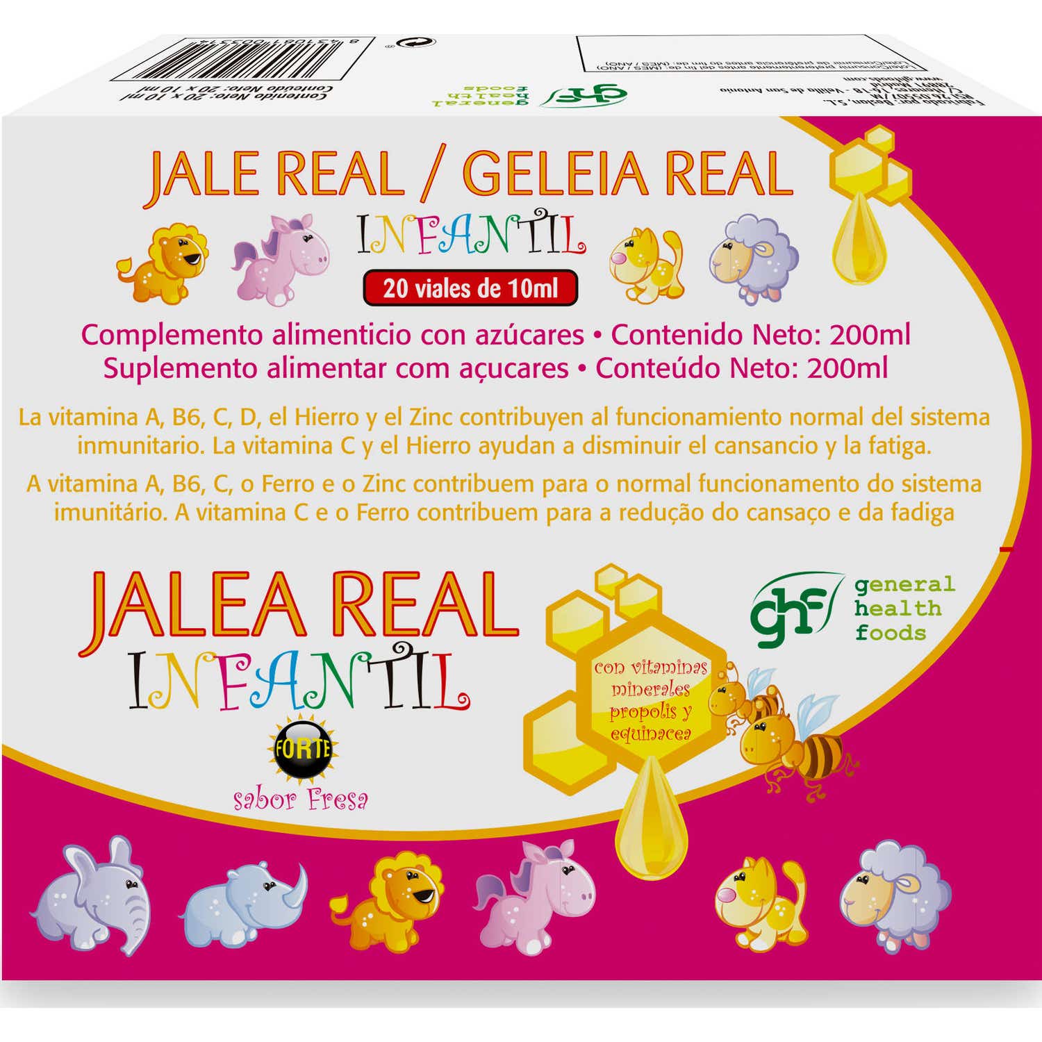 Ghf Jalea Real Infantil 20 Ampollas