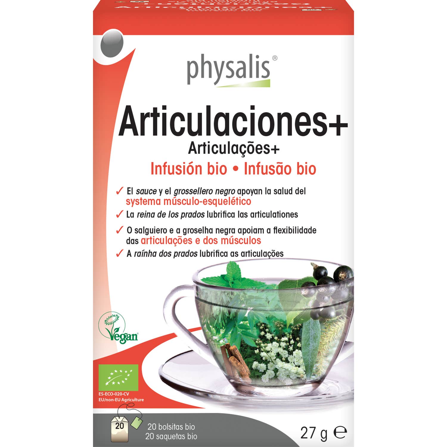 Physalis Infusión Articulaciones Bio 20 Filtros