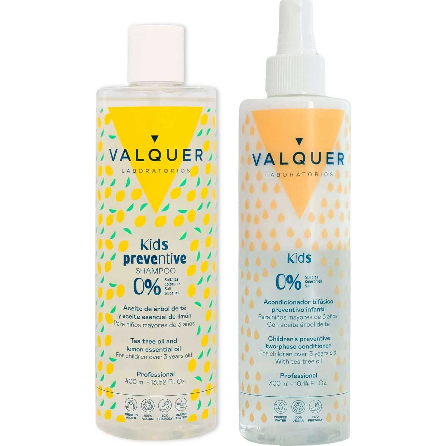 Valquer Pack Preventivo Infantil Champú + Acondicionador Bifásico