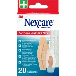 Nexcare First Aid Plasters Mix 20 apósitos
