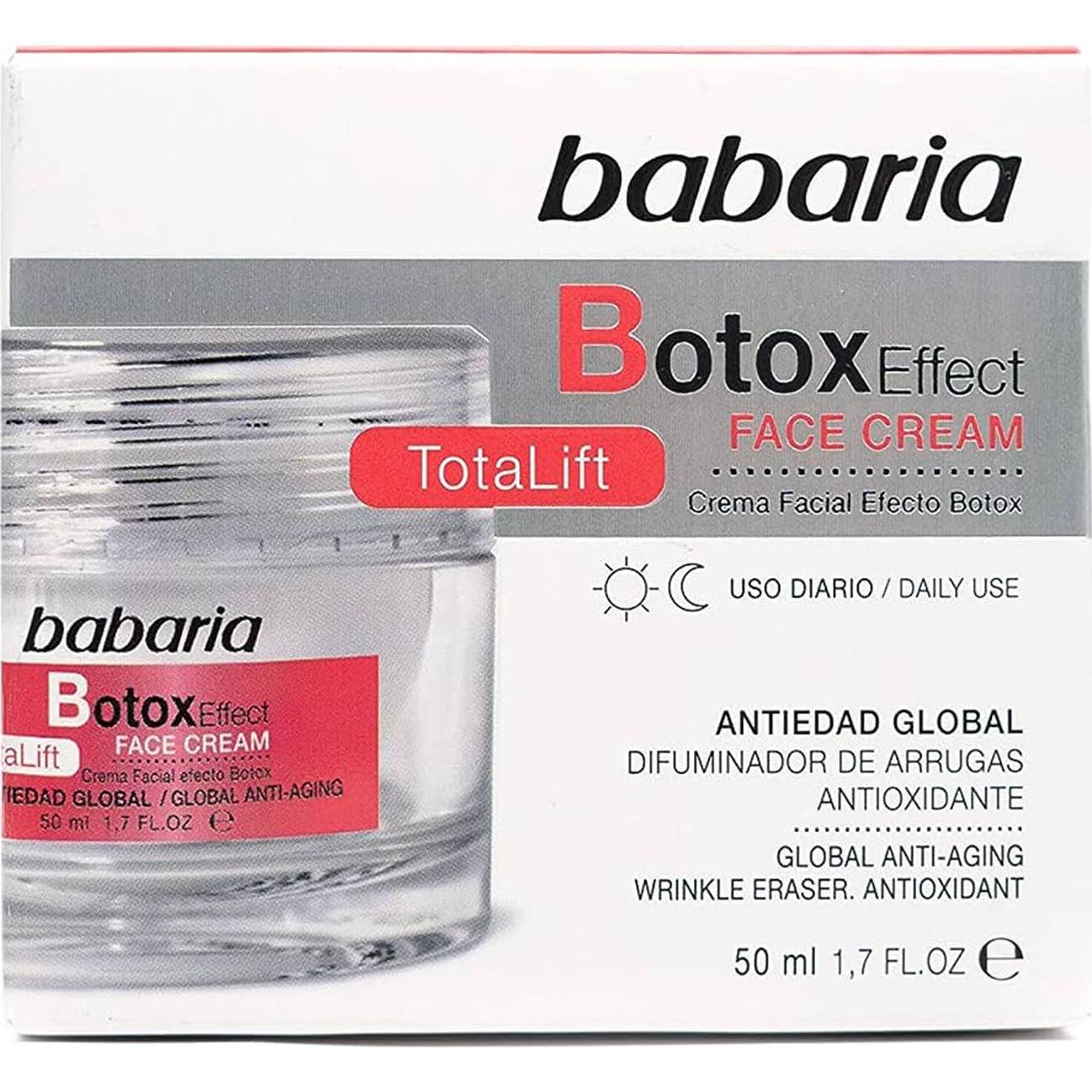 Babaria Crema Facial Efecto Botox Difuminador de Arrugas 50ml
