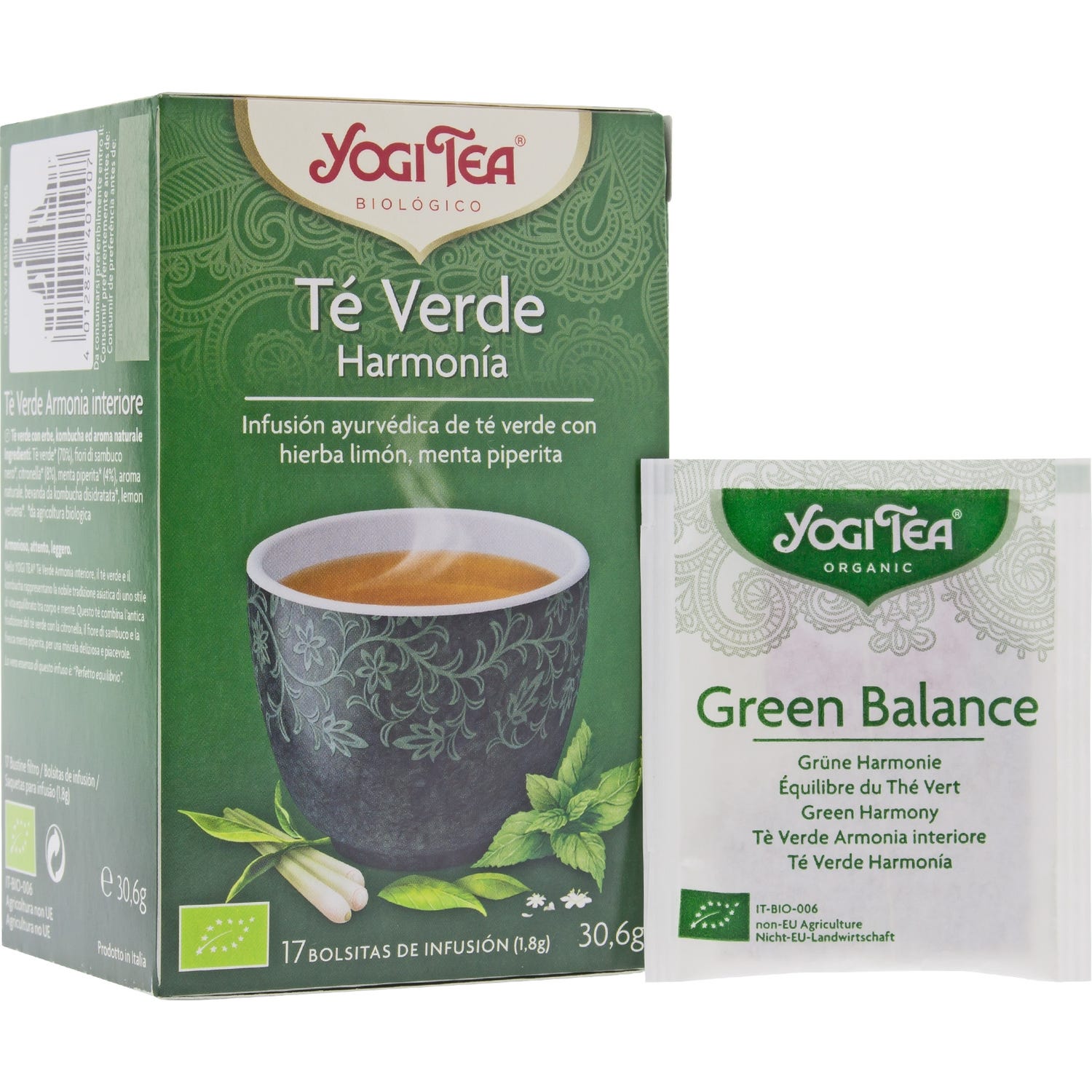 Yogi Tea verde armonía 17 bolsas