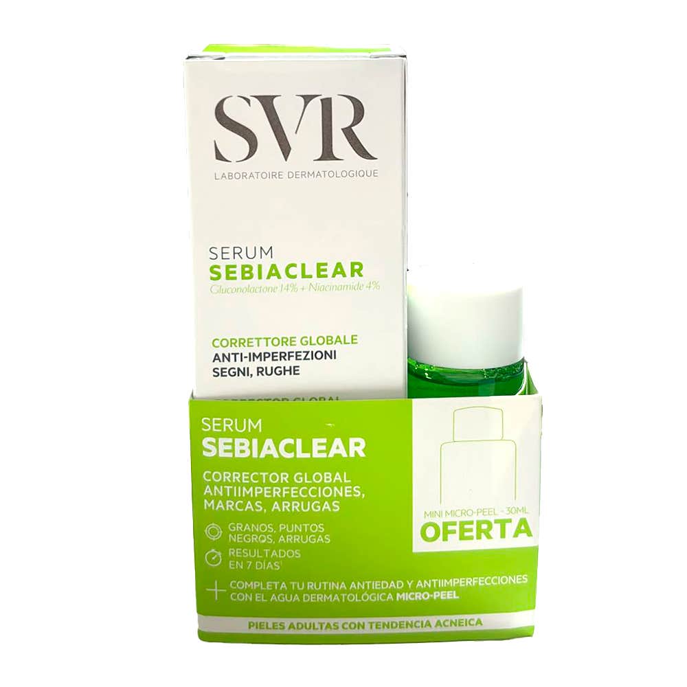 SVR Pack Sebiaclear Serum 30ml + Mini Micro-Peel 30ml