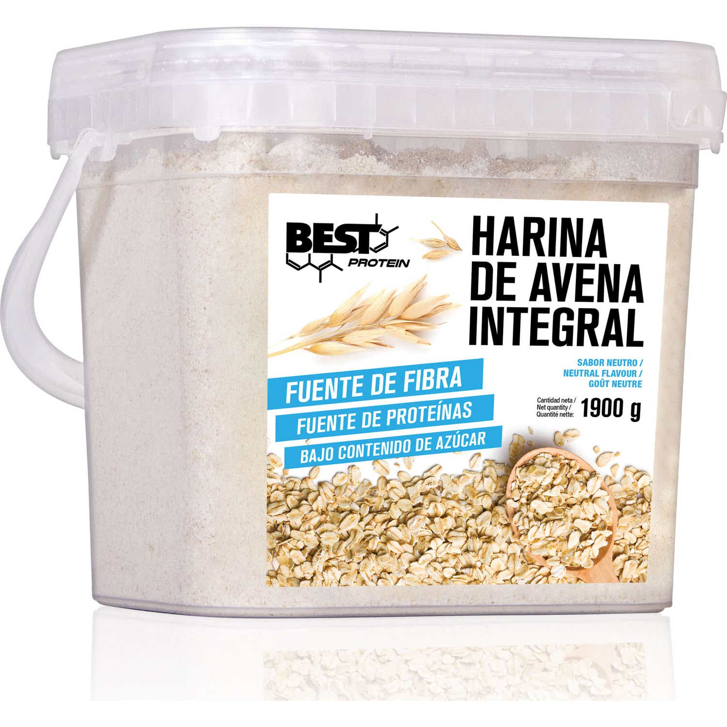 Best Protein Harina De Avena Integral Neutro 1900g
