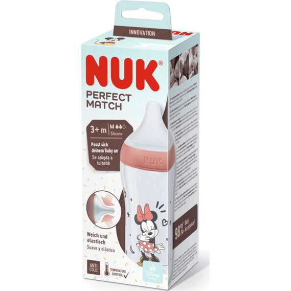 Nuk Perfect Match Biberón Silicona Pp 3+M Minnie 260 ml 1 ud