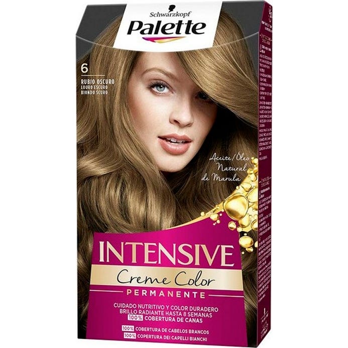 Schwarzkopf Palette Intensive Nº6 Rubio Oscuro 1ud