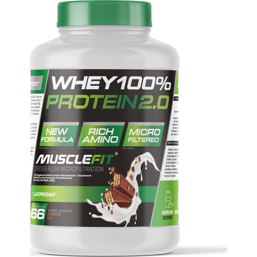 MuscleFit WHEY 100% Protein Creación de Músculo Sabor ChocoKit 2kg