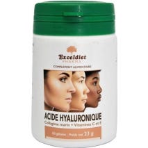 Exceldiet Pharma Ácido Hialurónico Activo Antienvejecimiento y Antiarrugas 60 caps