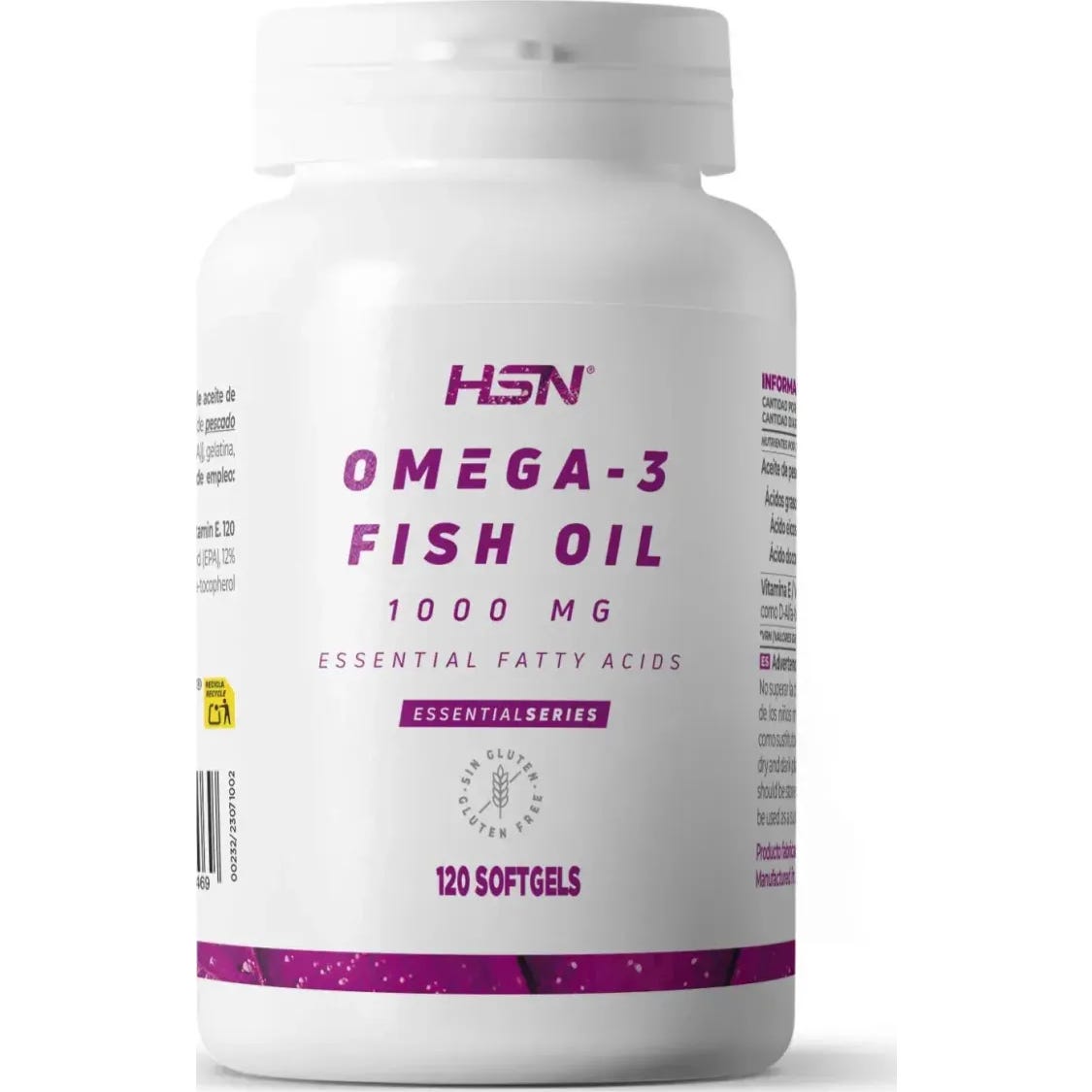 HSN Omega-3 Aceite Pescado 1000mg 120 perlas