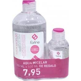 Farline Agua Micelar Pack de Envase de 500 ml + 100 ml