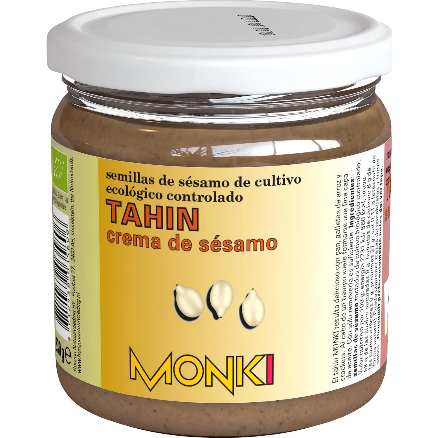 Monki Tahin Tostado Sin Sal Bio 330g