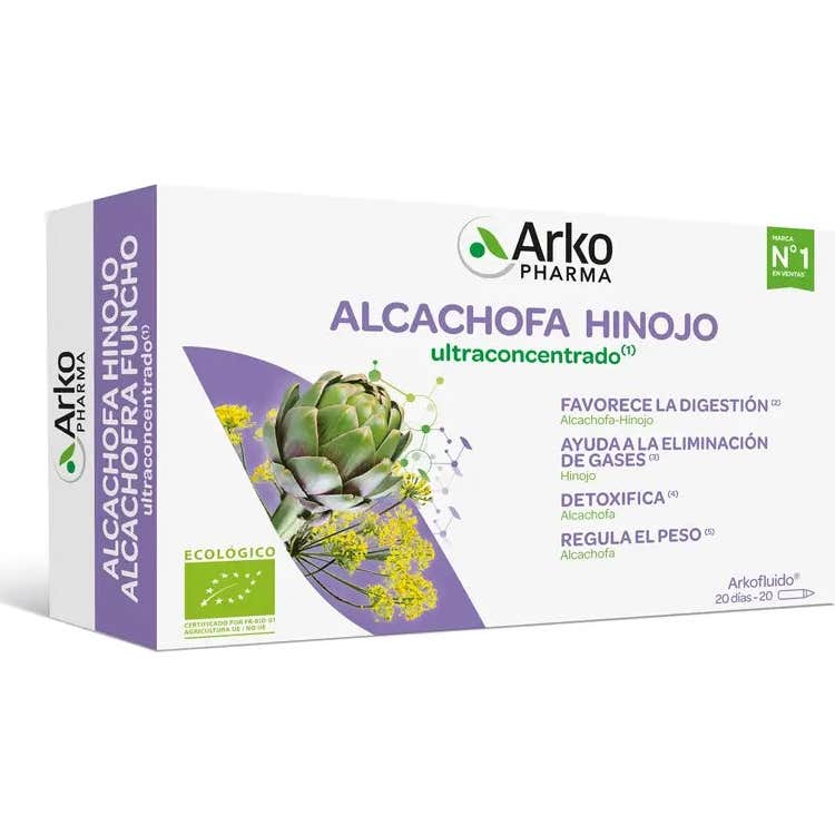 Arkopharma Arkofluido Alcachofa - Hinojo Ultraconcentrado 20ampollas