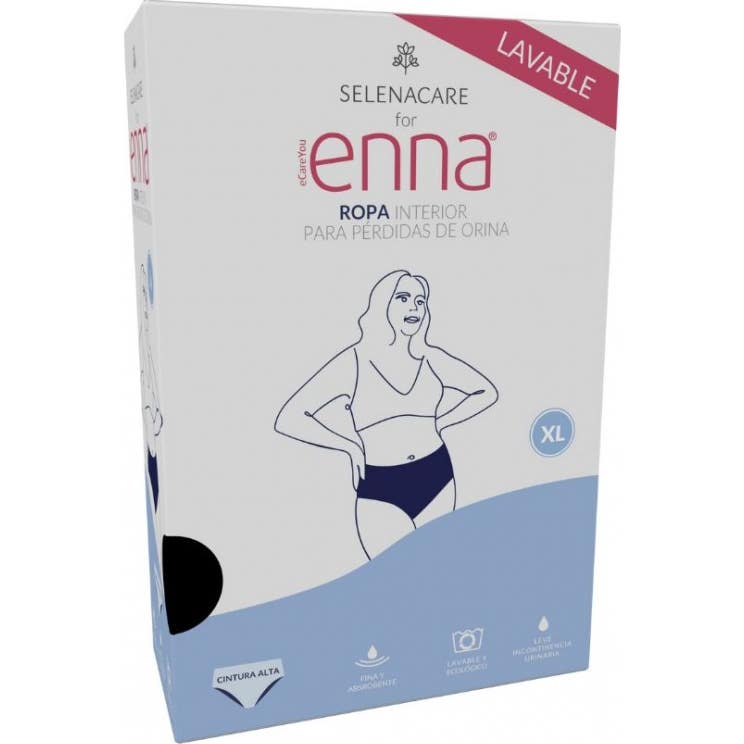 Enna Braga Pérdida de Orina Cintura Alta Negro Talla XL 1ud