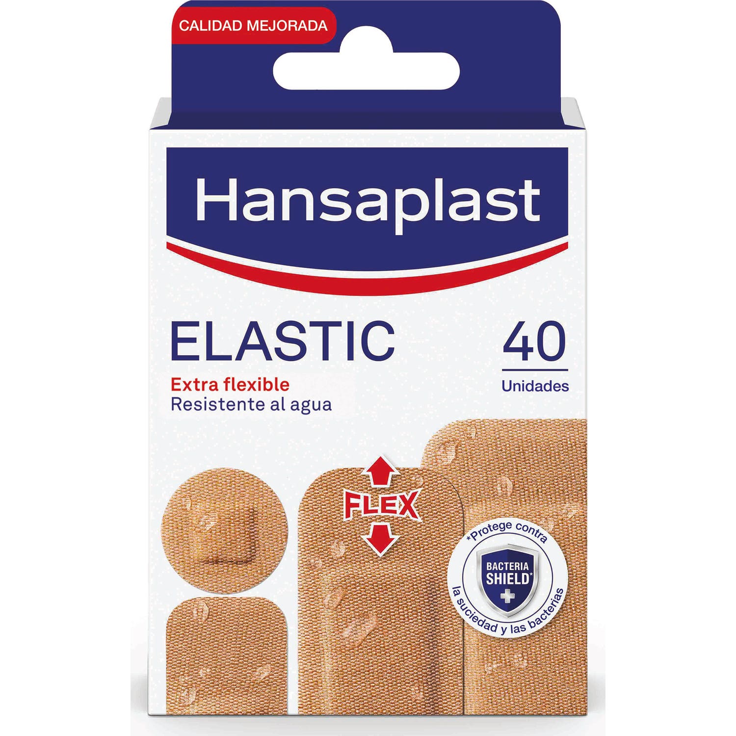 Hansaplast Elastic Apósitos 4 Tamaños 40uds