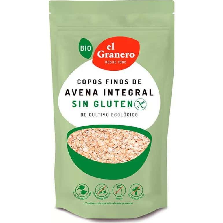 El granero Copos Avena Suaves Sin gluten Bio 500 g