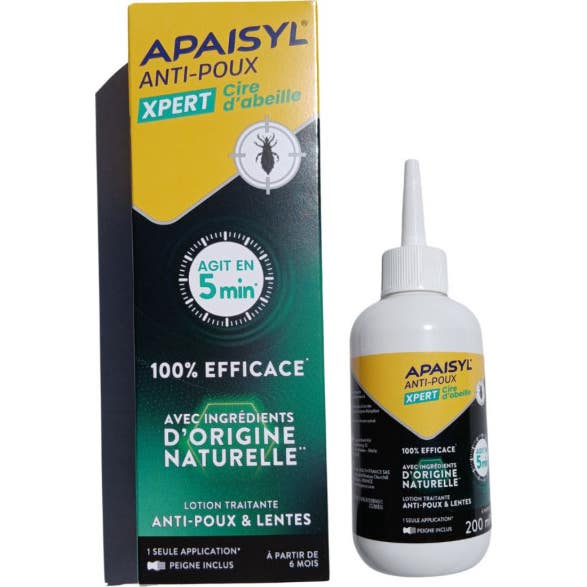 Apaisyl Anti-Piojos & Liendres Loción Xpert Cera Abejas 200 ml