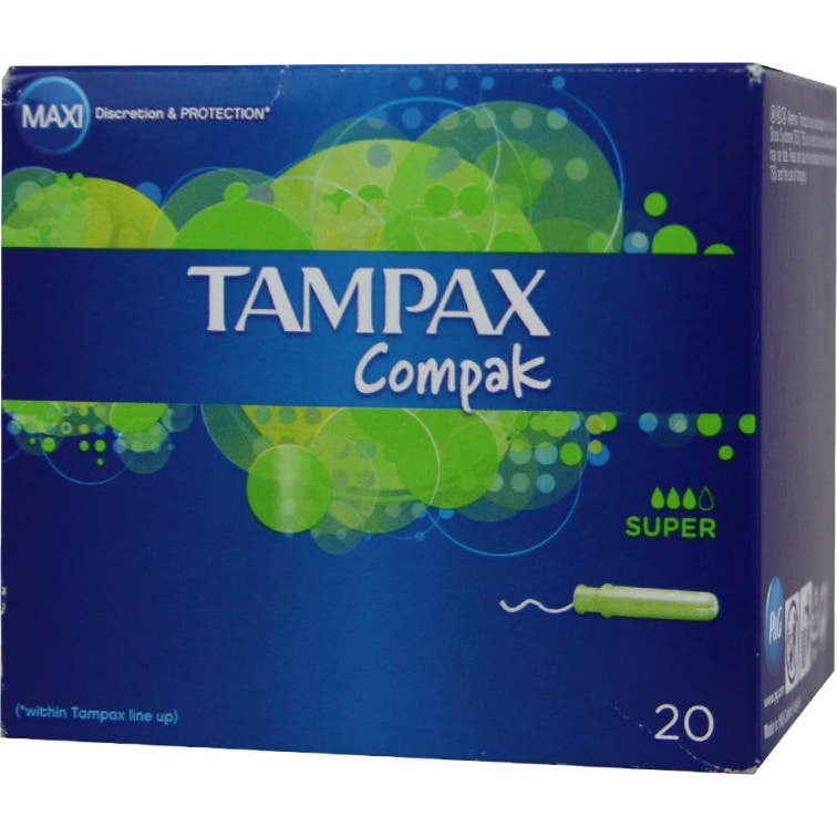 Tampon Tampax Compak Super 20 Unid