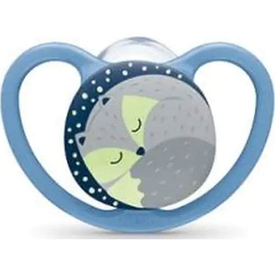 Nuk Chupete Silicona Space Night 6-18 M 1 ud