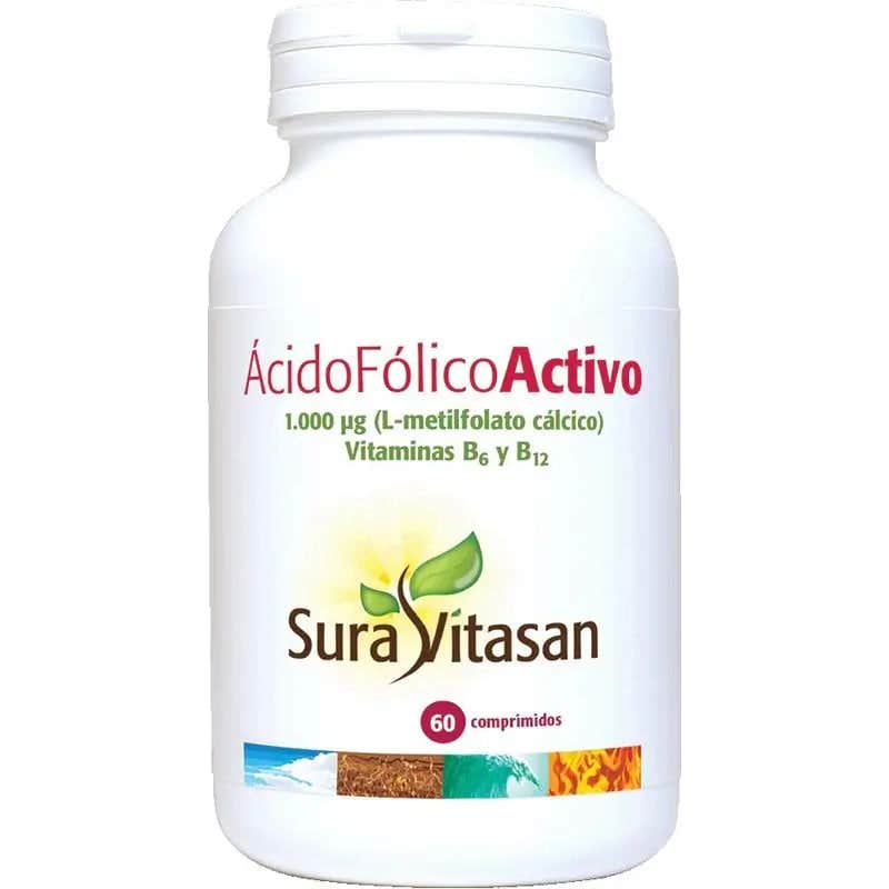 Sura Vitasan Ácido Fólico Activo 60 Caps
