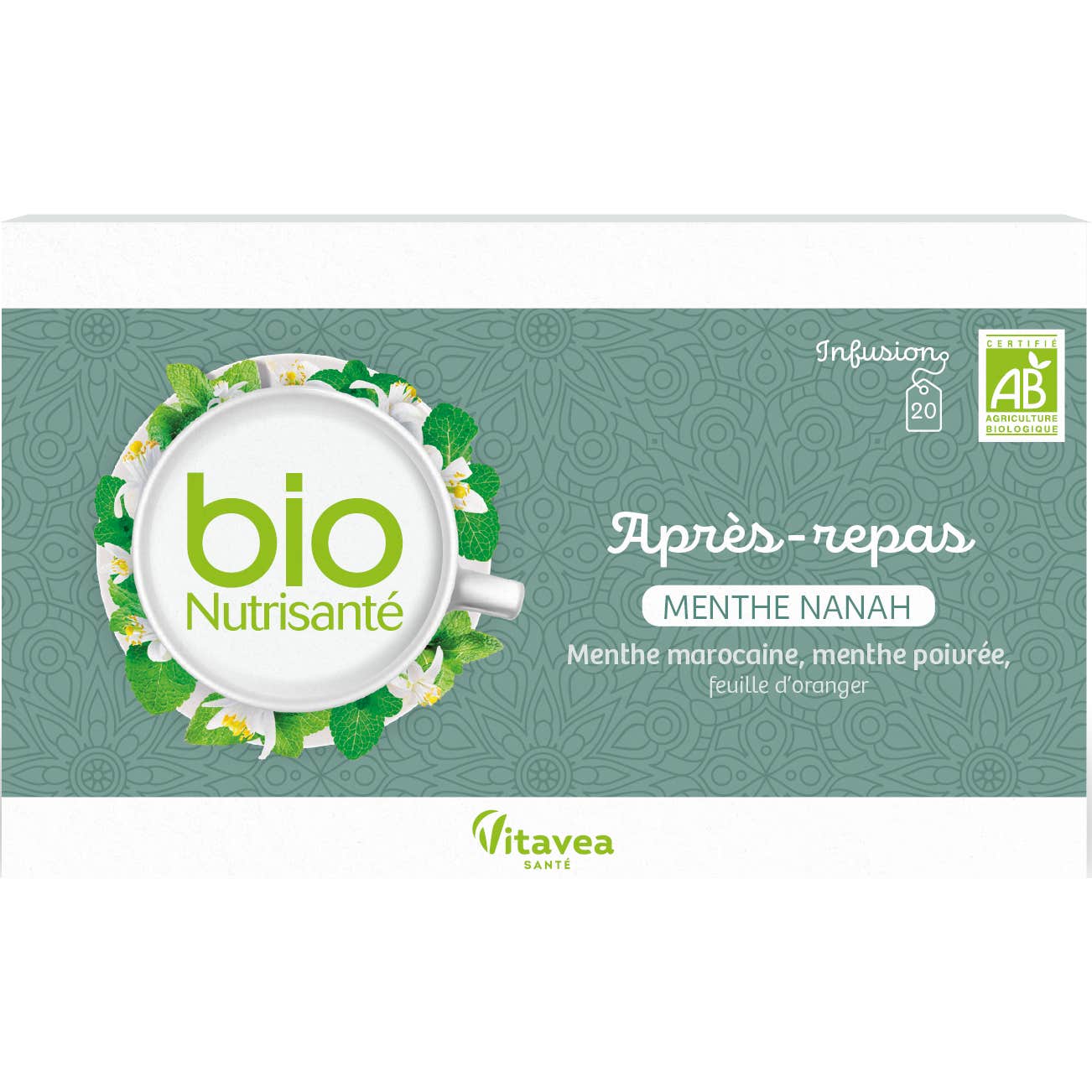 Bionutri Infusión Menta Nanah 20 Sobres
