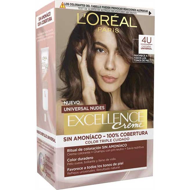 'L''Oréal Excellence Creme Universal Nudes 4 U Marrón 1 ud'