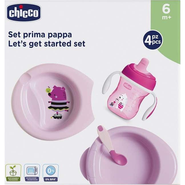 Chicco Cofre Comida +6 M Rosa 4 uds