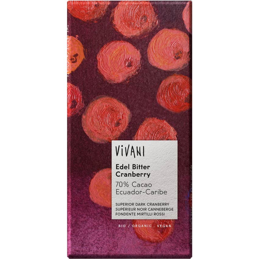 Vivani Superior Dark 70% Cranberry Bio 100g
