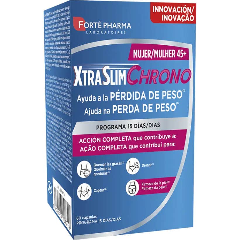 Forté Pharma Xtraslim Chrono Pérdida Peso Mujer 45+ 60caps