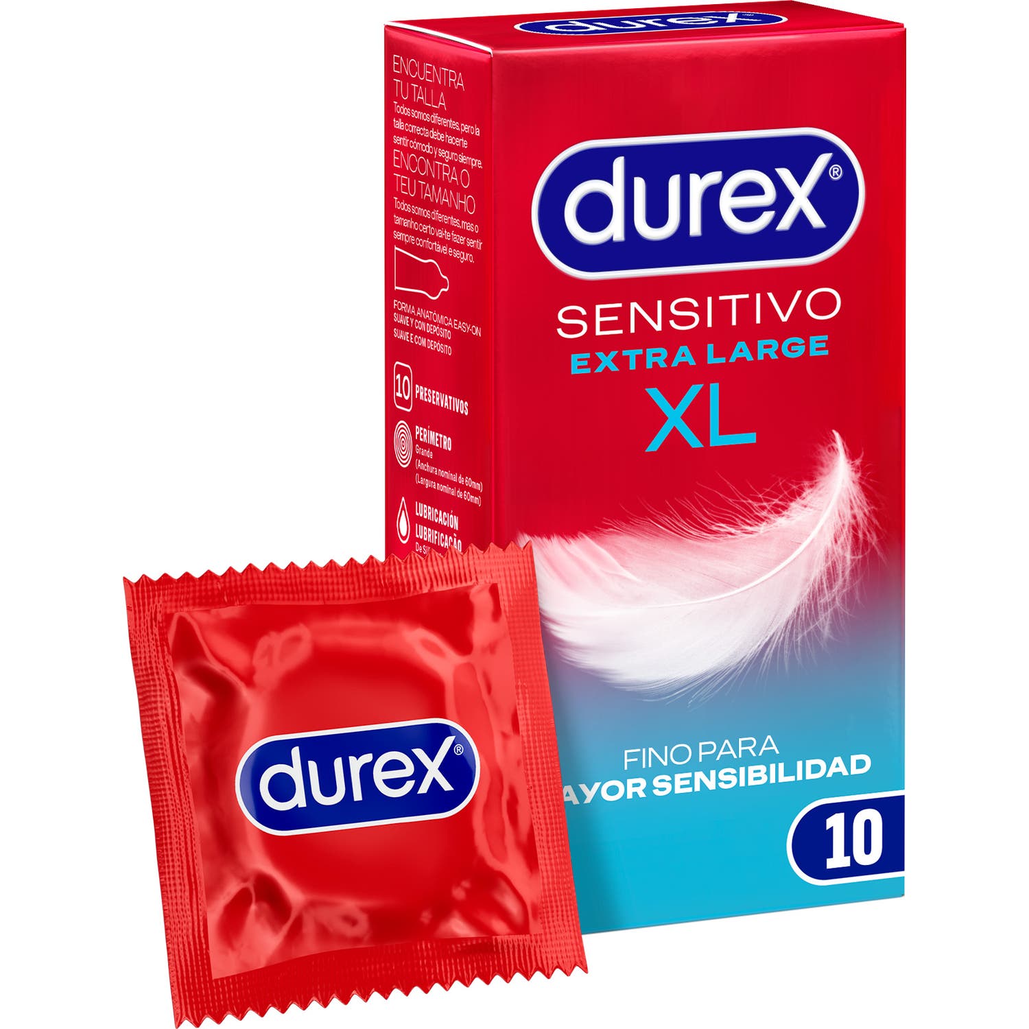 Durex Sensitivo XL Preservativos 10uds