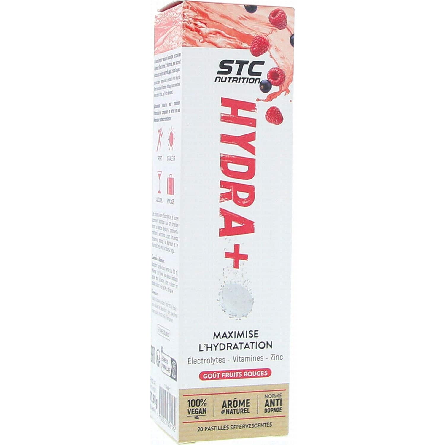 STC Nutrition Hydra+ Maximise Hydratation Frutos Rojos 20comp
