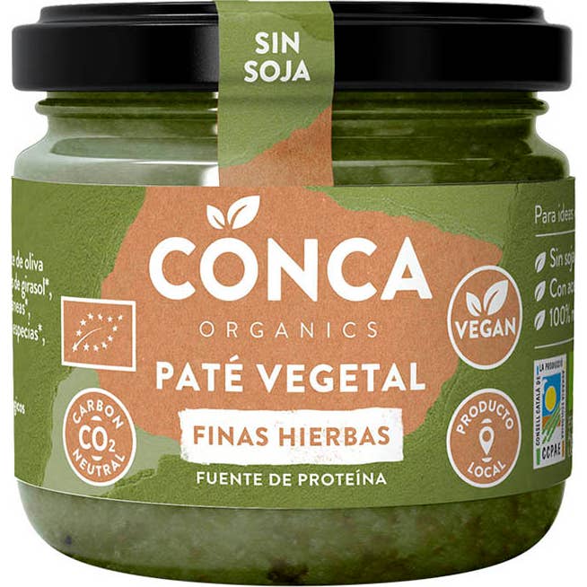 Conca Organics Paté Vegetal Finas Hierbas Eco Vegan 110 g | Natural Doctor