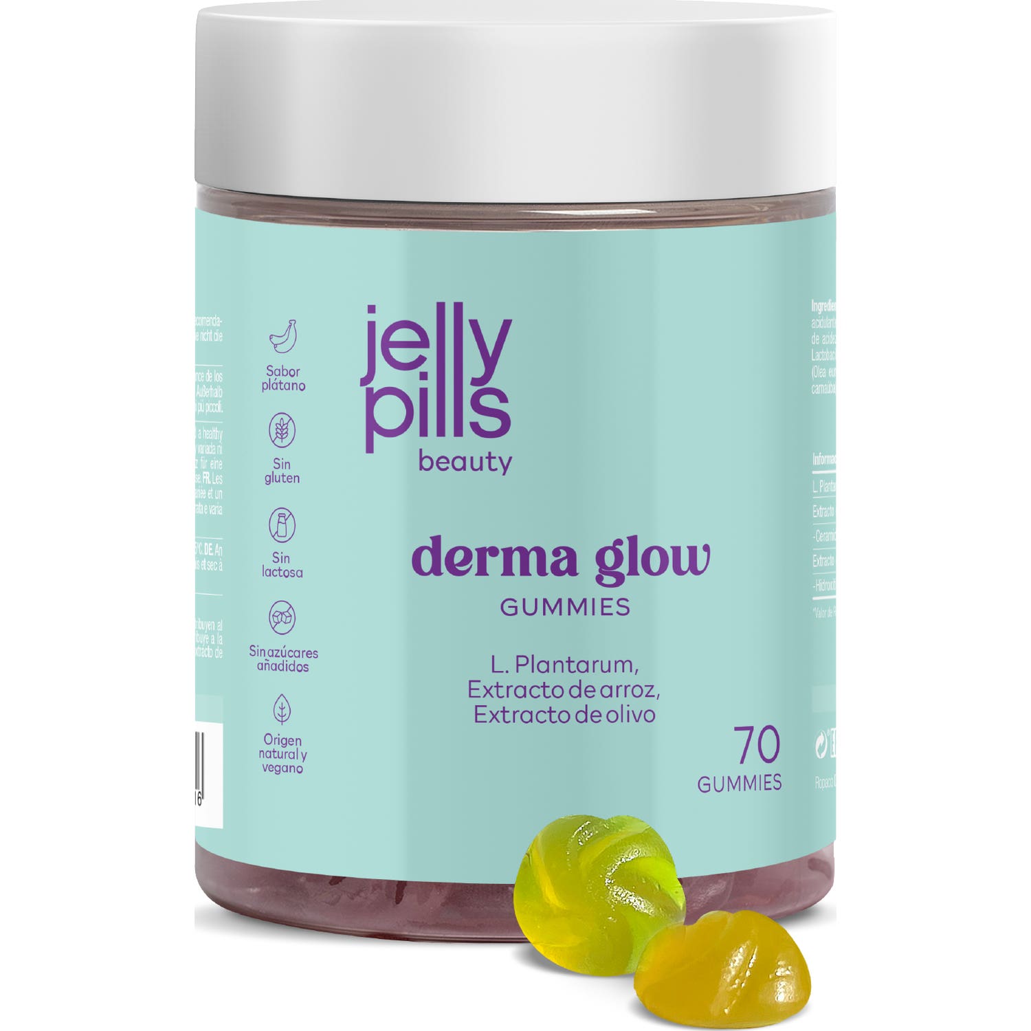 Jelly Pills® Beauty Derma Glow Gummies 70uds | Natural Doctor