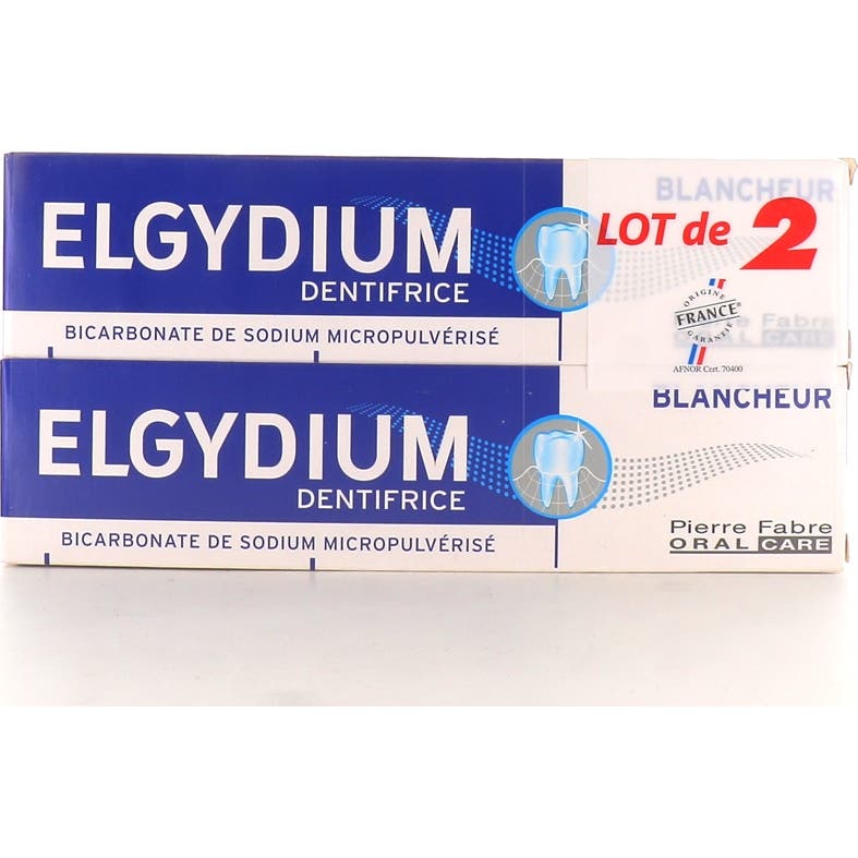 Pasta de dientes blanqueadora Elgydium 75 Ml X2