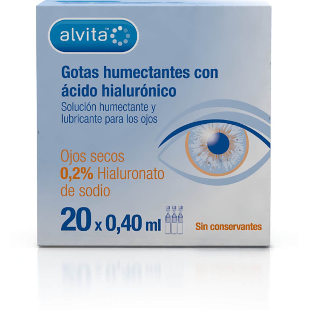 Alvita Gotas Humectantes Ácido Hialurónico 20x0,4ml