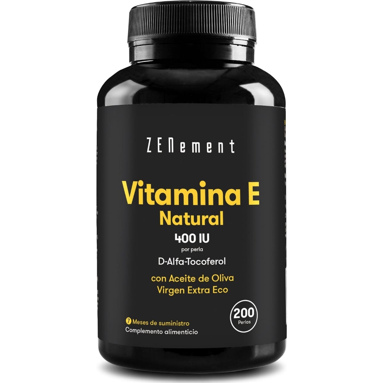 Zenement Vitamina E Natural 400 Ui D-Alfa-Tocoferol 200 perlas