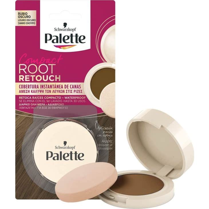 Schwarzkopf Palette Root Retouch Retoca Raíces Compacto Rubio Oscuro 3 g