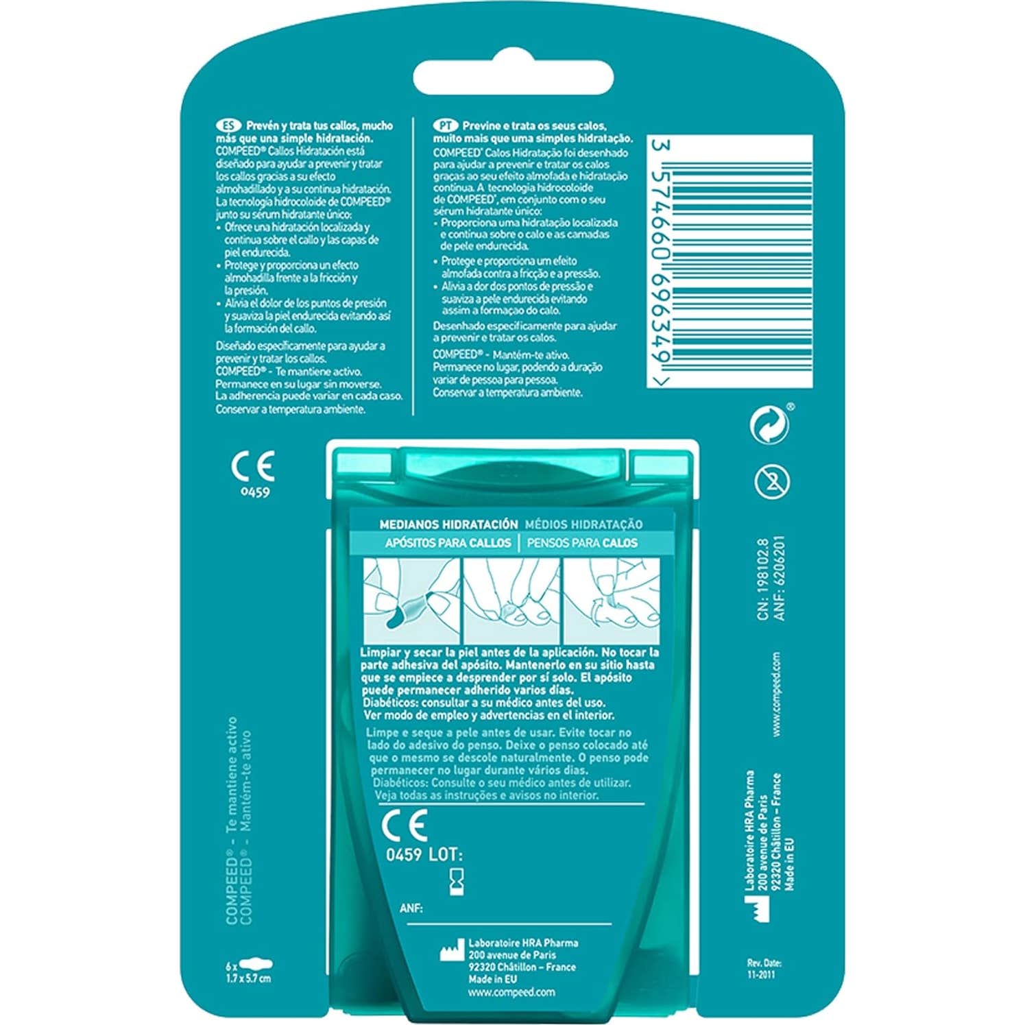 Compeed® Callos Hidratación Hidrocoloide 6 uds