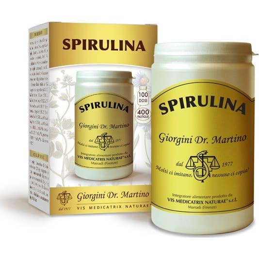 Dr. Giorgini Espirulina Suplemento Reparador 400 Comp