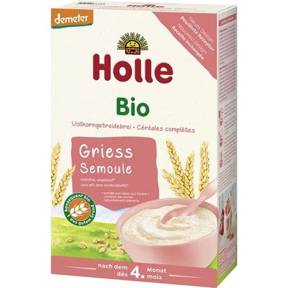 Holle Papilla de Sémola de Trigo BIO +4 m 250 g
