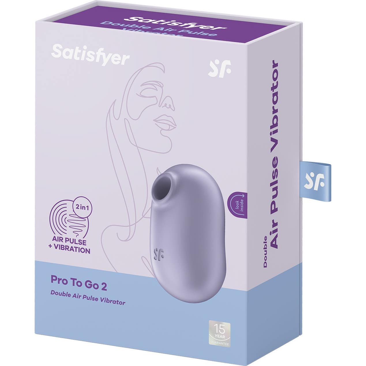 Satisfyer Pro To Go 2 Estimulador y Vibrador Violeta 1ud