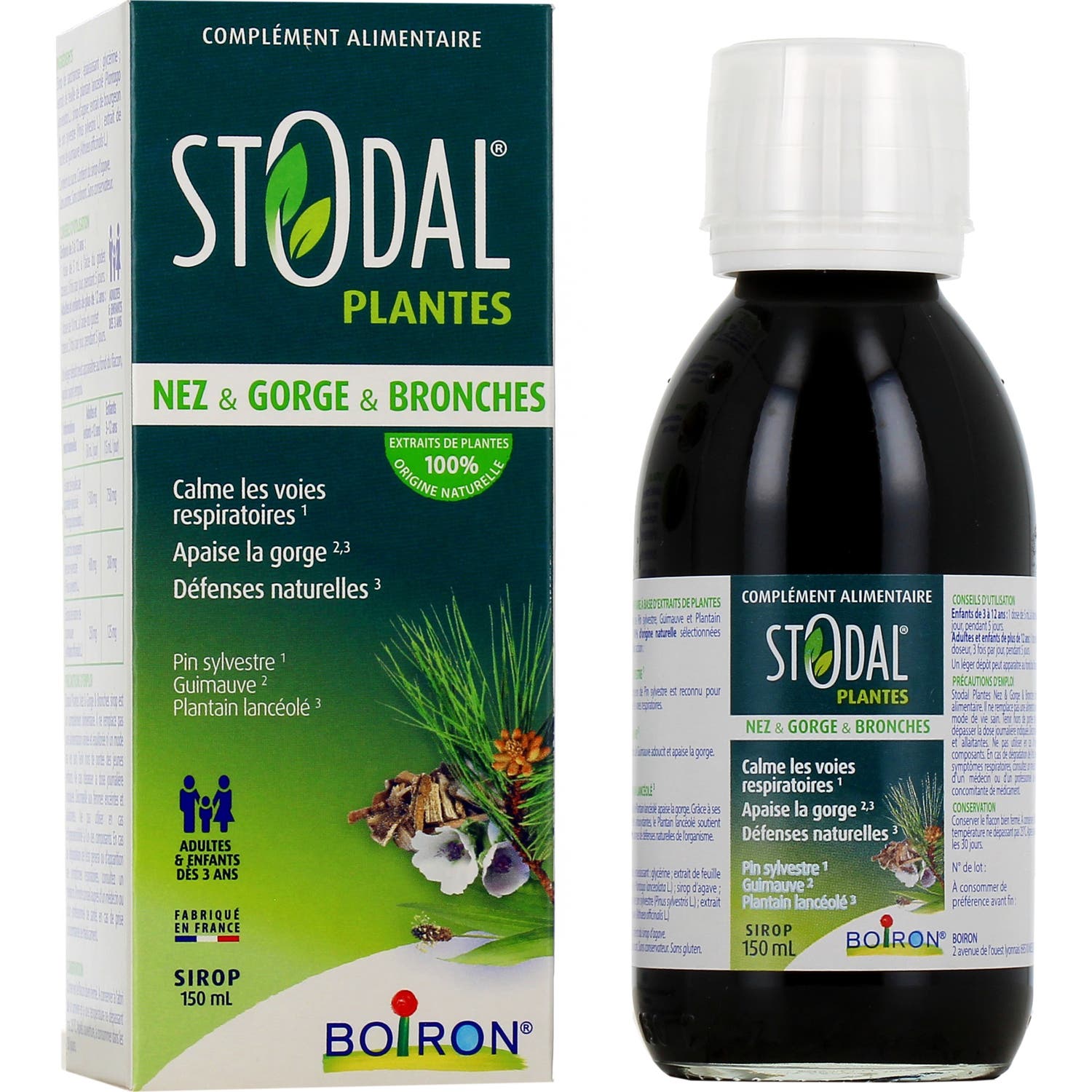 Boiron Stodal Plantas Nariz Garganta & bronquios Jarabe 150 ml