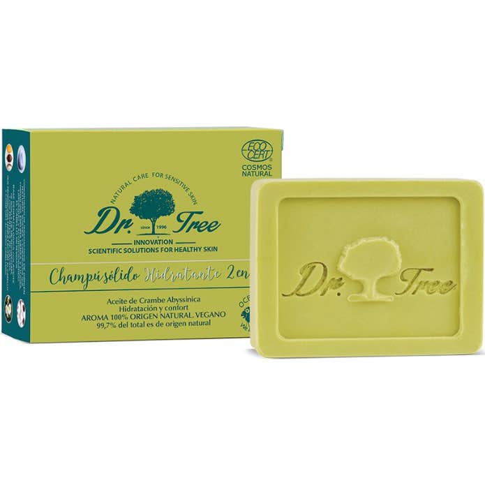 Dr Tree Champú Sólido 2 en 1 Hidratante 75 g